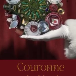 couronne de Noel en vaiselle